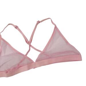 Skin light pink mesh bralette
